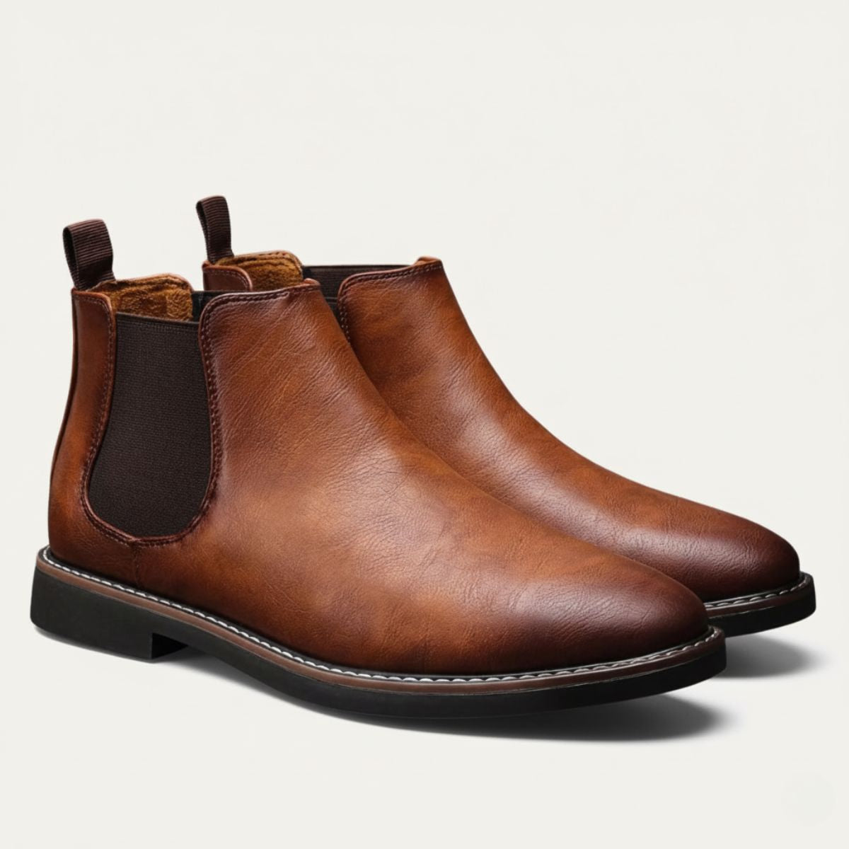 Men's Durable Leather Chelsea Boots – Classic Slip-On Design with Tailored Fit for Comfort and Versatile Style