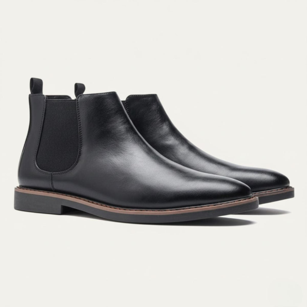 Men's Durable Leather Chelsea Boots – Classic Slip-On Design with Tailored Fit for Comfort and Versatile Style