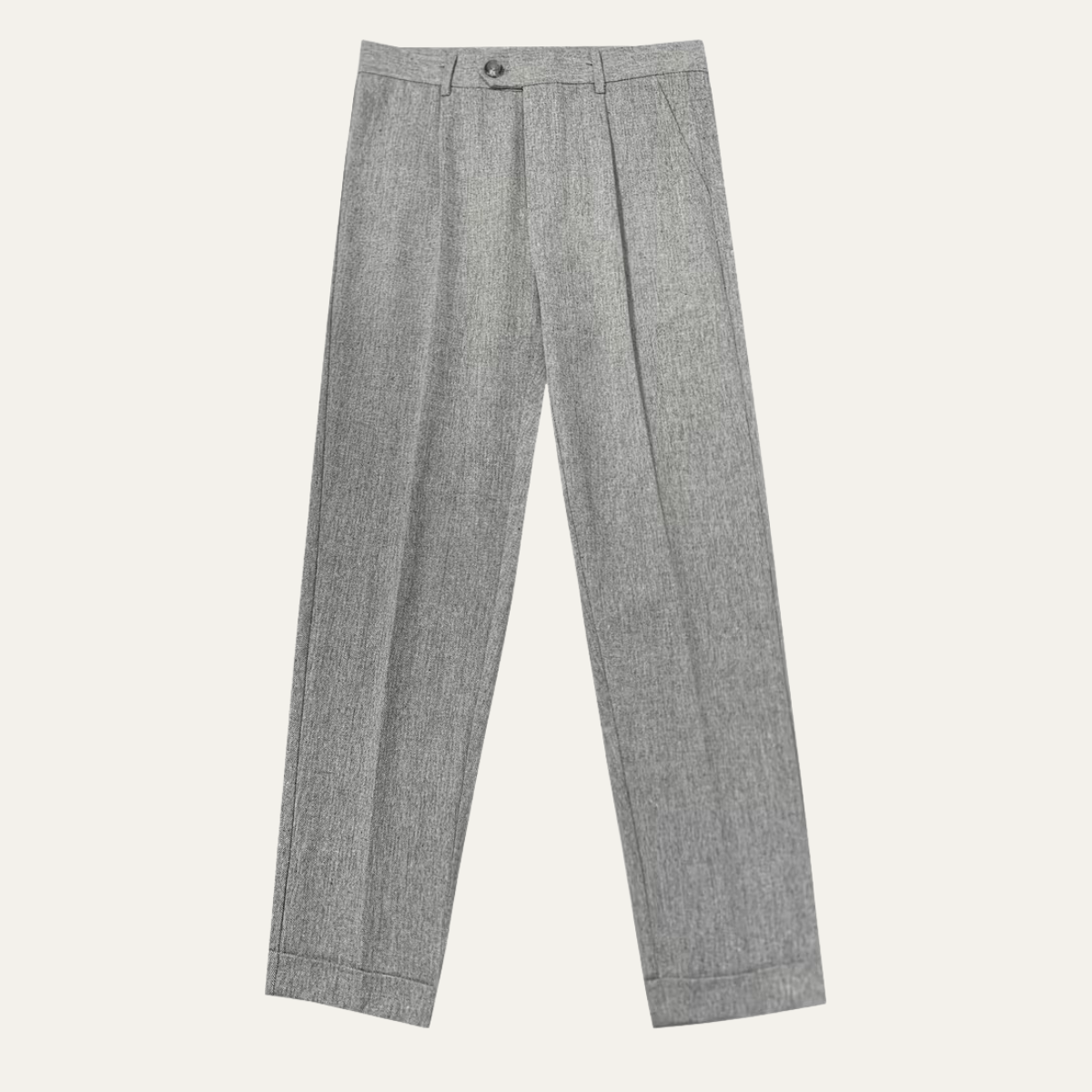 Men's Tailored Pleated Dress Pants in Black – Premium Fabric, Comfortable Fit for Business and Formal Wear